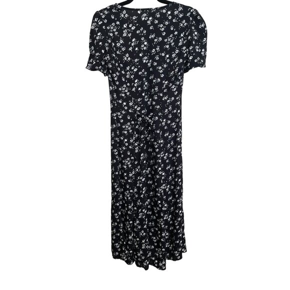 Reformation Black Floral Midi Dress - Picture 4 of 9